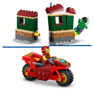 Lego Iron Man with Bike and The Hulk 76287